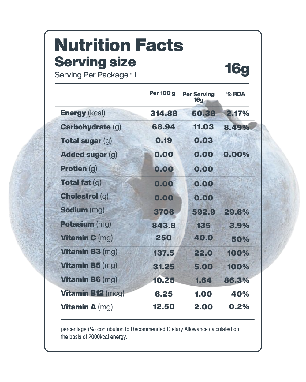 SEO-optimized Moon Blueberry Lunar Hydration Booster description with nutrition facts on a white background.