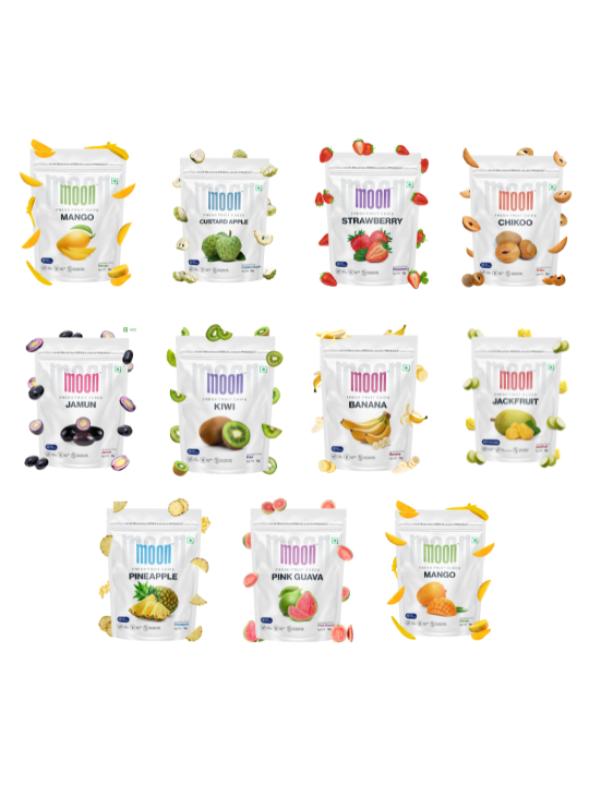 Themoonstoreindia's FULL MOON COMBO PACK OF 11 FRUIT BITES on a white background.